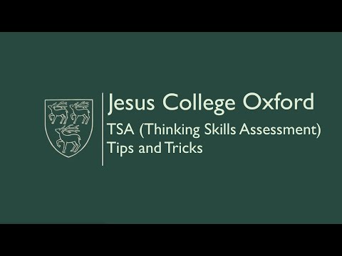 TSA (Thinking Skills Assessment) Tips and Tricks