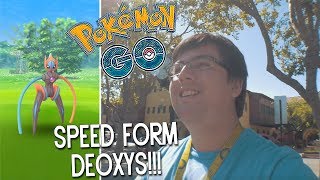 CATCHING MY FIRST EVER SPEED FORM DEOXYS IN POKEMON GO!!!