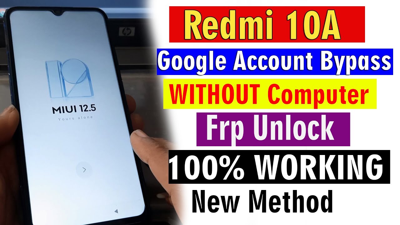 Redmi 10A Frp Bypass | New Method Unlock Google Account Redmi 10A Frp Bypass | New Method Unlock Google Account