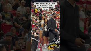 Jaylen Brown And Angel Reese Spotted Leaving The Vs. Summer League Game.