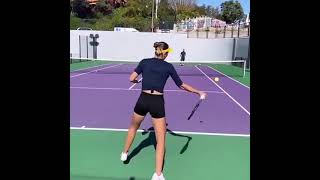Paula Badosa Slow Motion Forhand