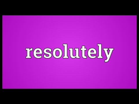 Header of resolutely