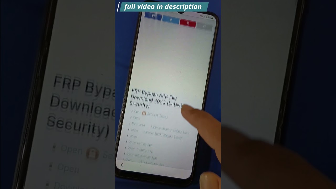 Samsung A03s FRP bypass full video in description Samsung A03s FRP bypass full video in description