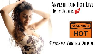 Anveshi Jain Hot Live Updates Black Dress Before Gym Session Anveshi Jain