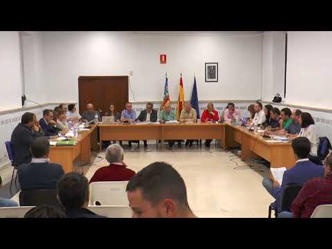 AYUNTAMIENTO MANISES PLENO OCTUBRE 2018