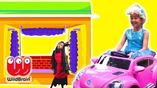 CAR WASH DISASTER - Malice Pranks Olivia! - Princesses In Real Life | WildBrain Kiddyzuzaa