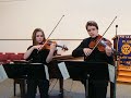 PASSACAGLIA, "The Impossible Duet" for Viola & Violin, HANDEL-HALVORSEN, Brother & Sister Students