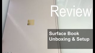 Microsoft Surface Book Unboxing and Setup