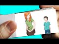 Alex and Steve Life - Minecraft Animation FLIPBOOK