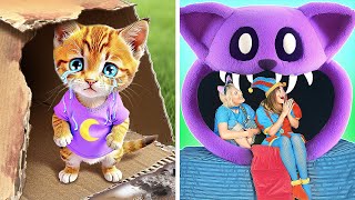 Catnap Needs A New House Pomni And Catnap Built Tiny House In School
