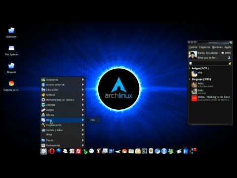 Arch - Linux - Xfce4 + AWN + Cairo-compmgr