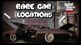 *NEW* GTA 5 ONLINE ALL VERY RARE CAR LOCATIONS!! (RARE AND SECRET VEHICLES) 30 + VEHICLES "GTA V"