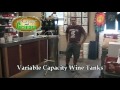 Assembly and Use of a Variable Capacity Wine Tank at the Grape and Granary
