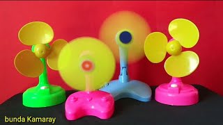 Four mini fan with yellow propeller
