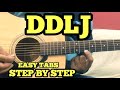 DDLJ Guitar Tabs/Lead Lesson | SINGLE STRING | Tujhe Dekha To ye Jana Sanam | Easy Beginner Songs