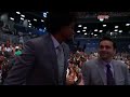 Lucas 'Bebe' Nogueira shows off his Afro on draft night!