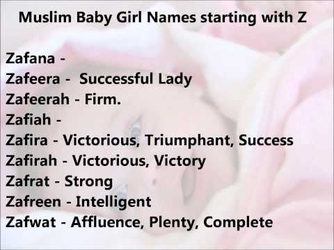 Baby Girl Names That Start With Z