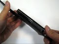 Foto pequena PDair Leather Case for LG BL20 New Chocolate - Flip Type (Black)