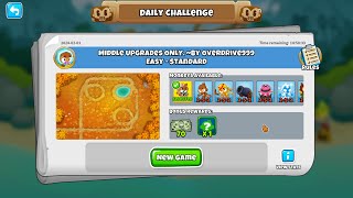 Bloonstd6 Daily Challenge: Middle Upgrade Only By Overdrive999