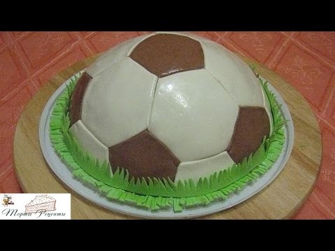 Как сделать торт футбольный мяч своими руками 41