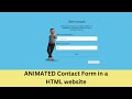 Animated Contact Form in a HTML Website Using Visme AI