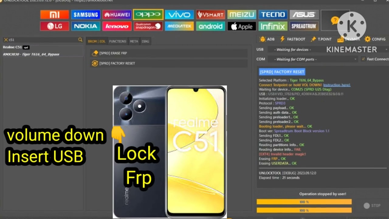 Realme C51 Tiger Narzo N53 Unlock Tool 2023 T612 Factory Realme C51 Tiger Narzo N53 Unlock Tool 2023 T612 Factory