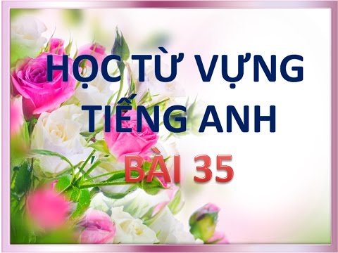 Học từ vựng Tiếng Anh - Bài 35 - Hoc tu vung tieng anh
