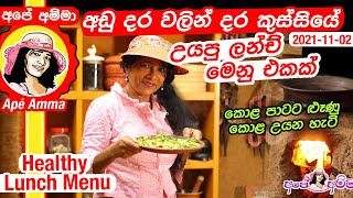Healthy Lunch Menu without gas by Apé Amma