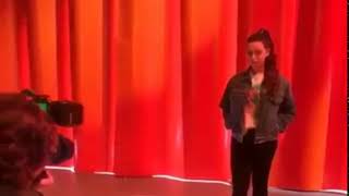 Katherine Langford Taking Photos For Prada