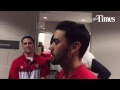 Chihuahuas baseball player Carlos Asuaje talks after Thursday's 8-6 win vs Reno