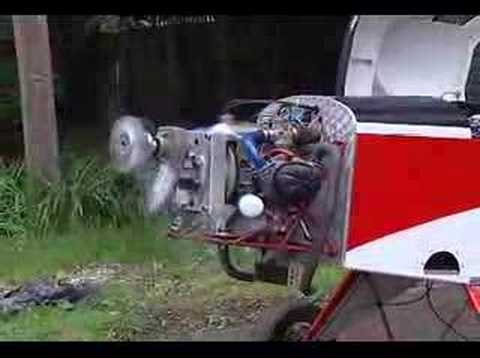 Citroen 2cv engine running on a MiniMax 1600 Airplane