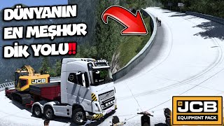 Dünyanın En Meşhur Dik Rampalı Yolu 2024 Volvo Fh & Jcb Ekipman Dlc Ets2 1.50
