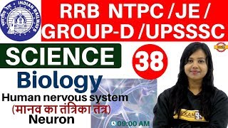 Class-38 ||RRB NTPC/JE/GROUP-D /UPSSSC/SSC ||Science || Biology| By Amrita Ma'am| nervous system