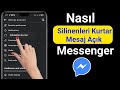 Facebook Messenger Silinen Mesajları Geri Getirme / %100 Kanıtlı