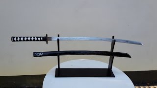How to make a real steel katana! ( No Forge needed ) - Free templates