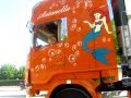partenza scania Antonella la Sirenetta,juri Furru e Luca rimorchio partenza scania Antonella la Sirenetta,juri Furru e Luca rimorchio