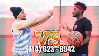 1v1 BASKETBALL vs Miss Thotiana's Ex Boyfriend! (If i win i get her Number)