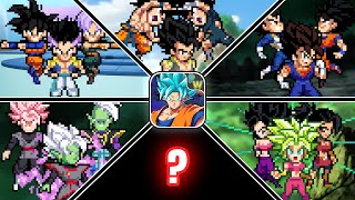 Special Power Warriors - All Fusion Character Transformations Mfr Gameplay