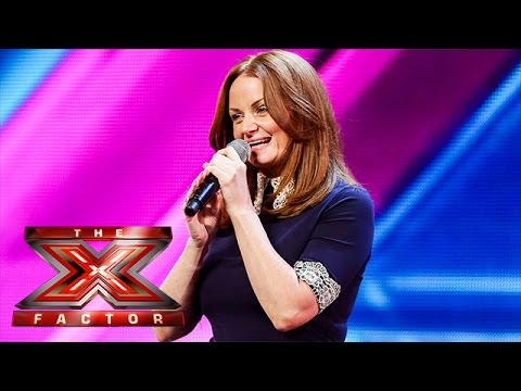 Visit the official site: http://itv.com/xfactor Helen Fulthorpe's son filled in her application form and sent it off and now she's made it through to Arena A...