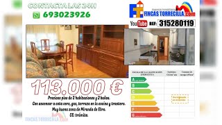 Piso en venta de dos habitaciones y dos baños con ascensor a cota cero y gas en el centro de Miranda