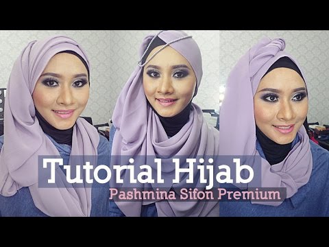 3 Tutorial Hijab Pashmina Sifon Savanna Mecca | Gaya Hijab Sehari-hari - YouTube
