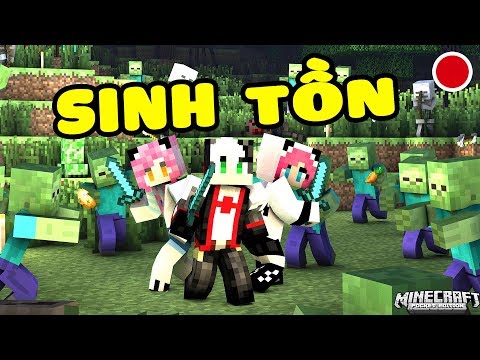 REDHOOD STREAM THỬ THÁCH SINH TỒN THẾ GIỚI ZOMBIE TRONG MCPE*MỀU SINH TỒN CHIẾN ĐẤU VỚI ZOMBIE