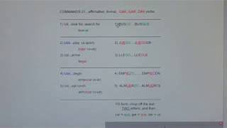 commands 21...yes formal Car Gar Zar verbs.