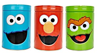 Sesame Street Coin Bank Toy Surprises with ELMO, OSCAR & COOKIE Monster