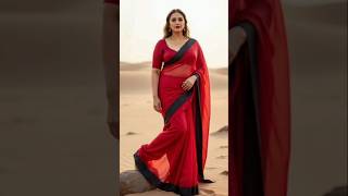 Huma Qureshi Gorgeous Look In Red Saree Stunning Beauty & Grace