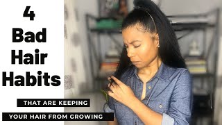 4 Bad Hair Habits