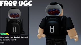 Free Ugc Limited How To Get Keys And Knives Gumball Backpack Roblox Free Ugc
