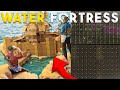 RAIDING EVERYONE from our INSANE WATER FORTRESS in Rust