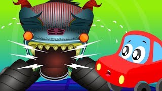 Monster Truck Was Hunting Little Red Car Videos For Children