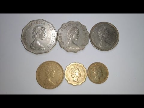 เหรียญฮ่องกง6เหรียญหมุนเวียนในอดีต ควีนเอลิซาเบธที่2 ก็พอมีราคาแล้ว